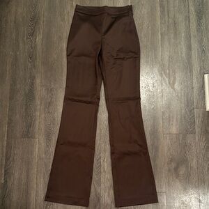 Aritzia Chocolate Brown Babaton Flare Pants